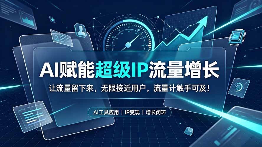 【2026.07.20】AI驱动超级IP流量爆发:锁定用户,让流量真正留下来,触手可及!-小鱼项目网