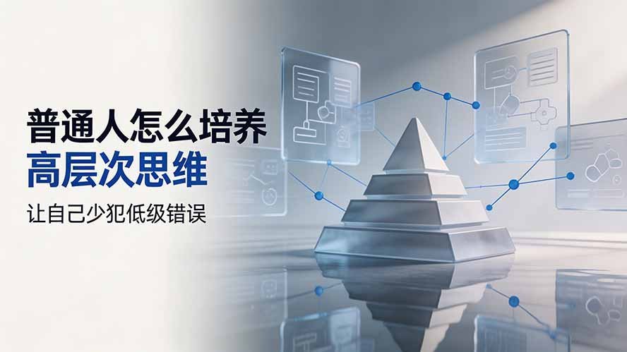 【2026.08.01】高层次思维养成指南:普通人如何跳出低级错误陷阱-小鱼项目网