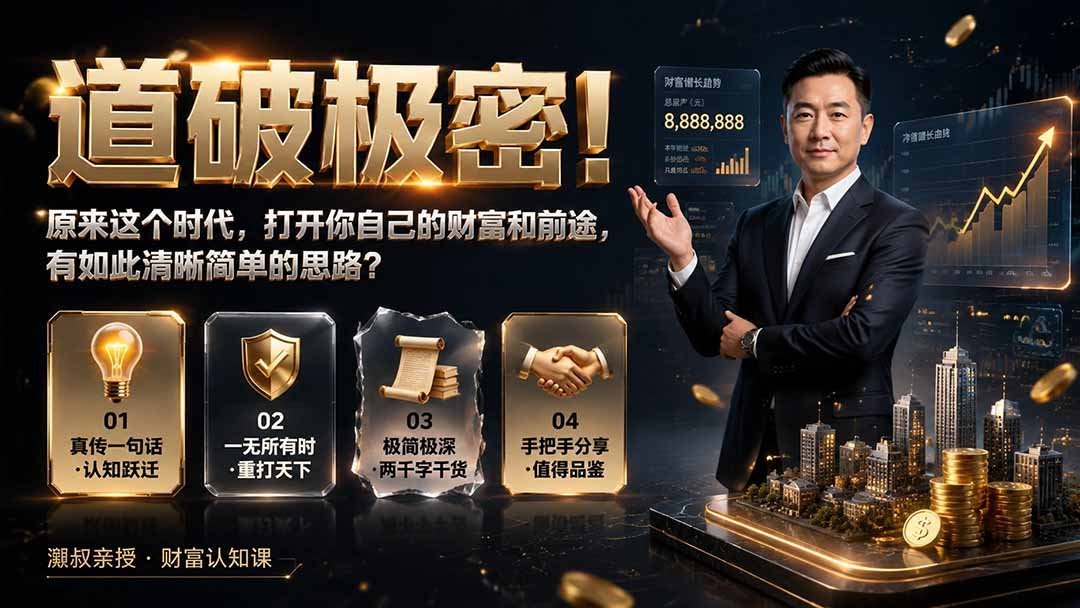 【2026.08.02】揭秘财富密码:这个时代,普通人也能轻松掌握的开运之道-小鱼项目网