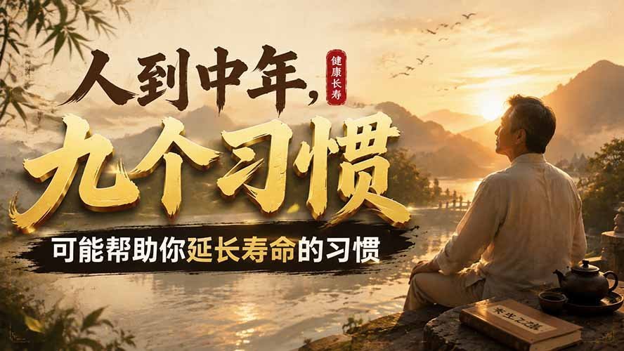 【2026.08.05】中年必看!九个习惯或能助你更长寿-小鱼项目网