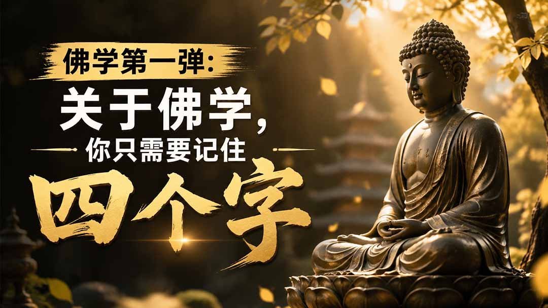 【2026.08.06】佛学入门必读:真正核心,不过这四个字-小鱼项目网