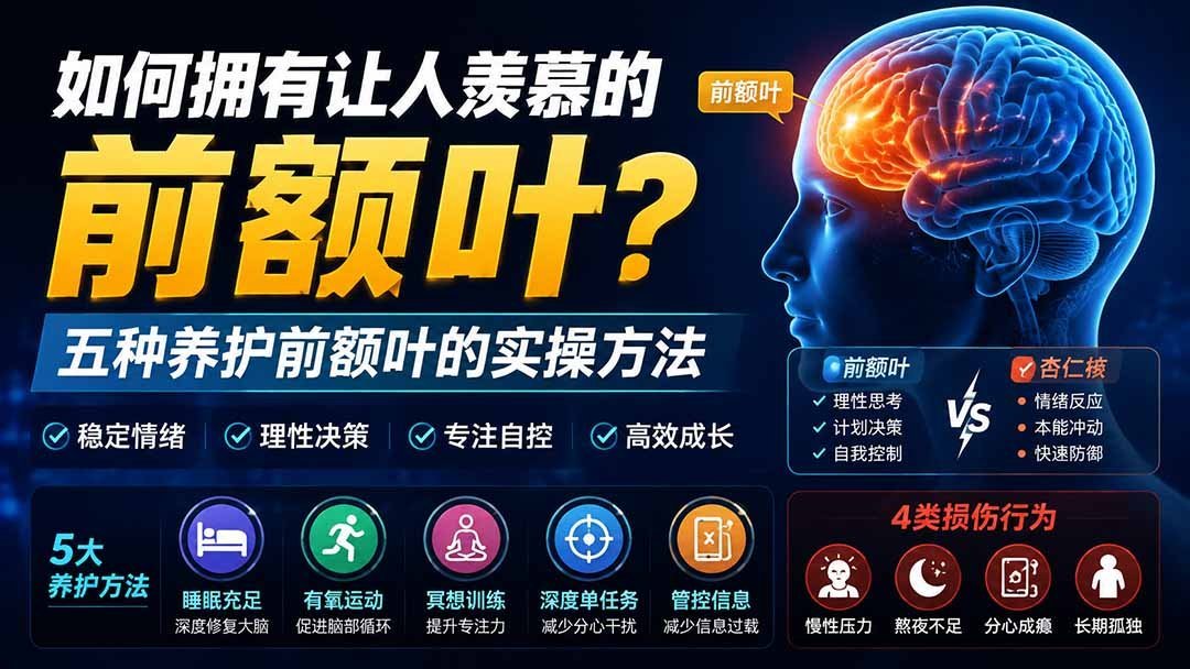 【2026.08.10】解锁大脑潜能：五招科学养护前额叶，打造令人惊叹的思维优势-小鱼项目网