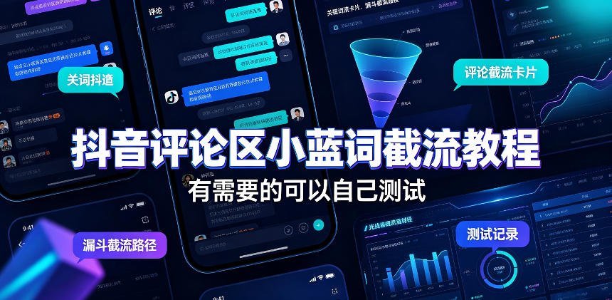 【2026.08.13】抖音评论区小蓝词截流实操指南，亲测有效，速来领取！-小鱼项目网