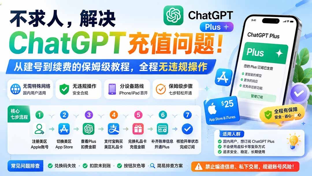【2026.08.16】ChatGPT充值不求人!从注册到续费,手把手教你安全操作-小鱼项目网