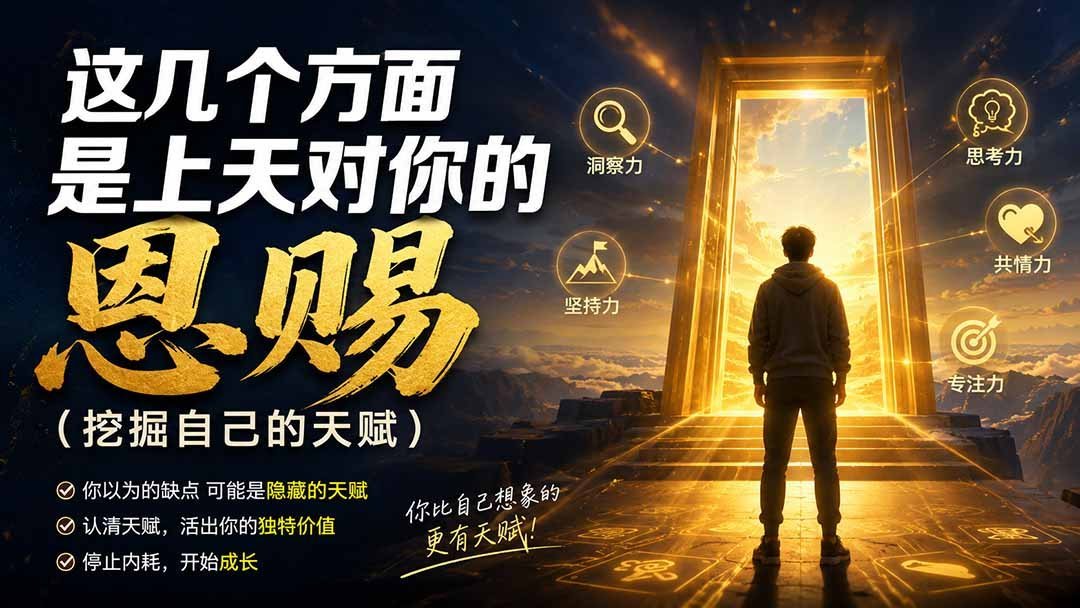 【2026.08.20】发现你的隐藏天赋：这些迹象，是上天给你的独特恩赐-小鱼项目网