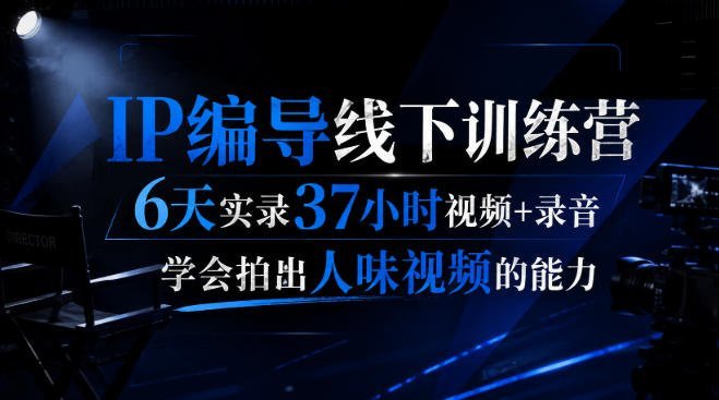 【2026.08.21】6天37小时沉浸实录：后浪IP编导训练营，解锁拍出“人味”视频的核心秘籍-小鱼项目网