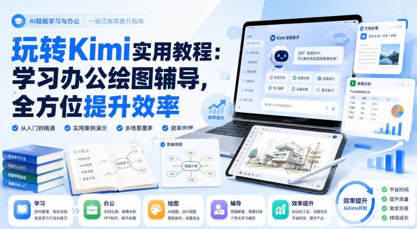 【2026.08.22】Kimi全能指南:学习办公绘图辅导一网打尽,效率飙升的实用秘籍-小鱼项目网