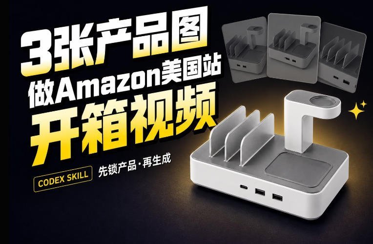 【2026.08.24】3张图也能剪出15秒爆款开箱视频?Amazon美国站实操秘诀来了-小鱼项目网