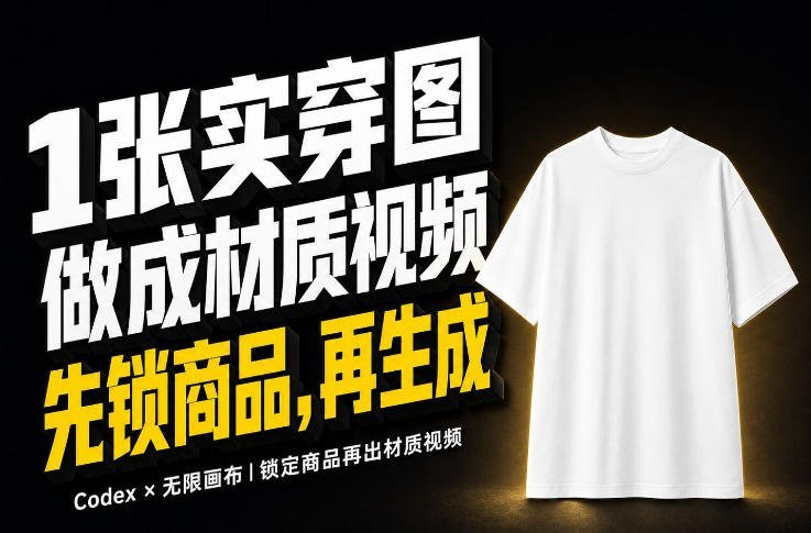 【2026.08.26】1张实穿图,10秒引爆Amazon服装材质视频的秘诀,重点不在提示词!-小鱼项目网
