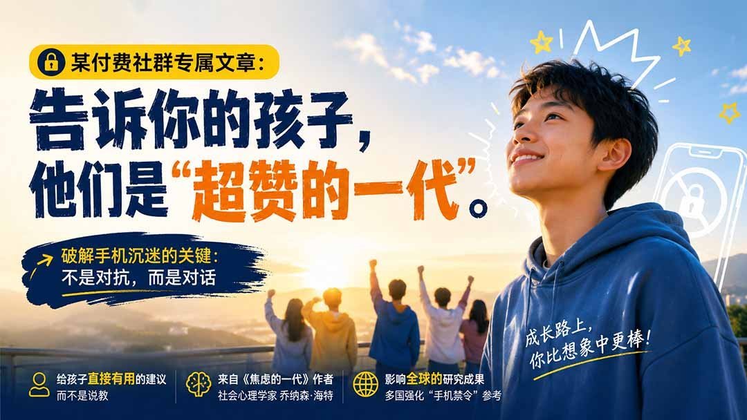 【2026.09.03】告诉你的孩子:你们是了不起的一代(付费社群专属深度好文)-小鱼项目网
