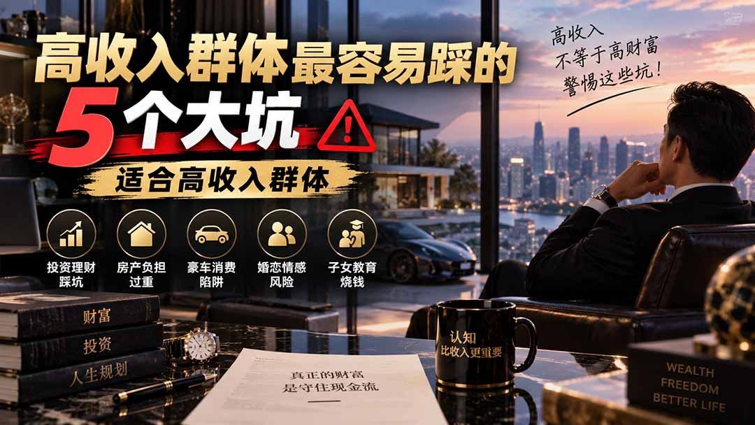 【2026.09.06】高收入人群的5个隐形陷阱,你中了几个?-小鱼项目网