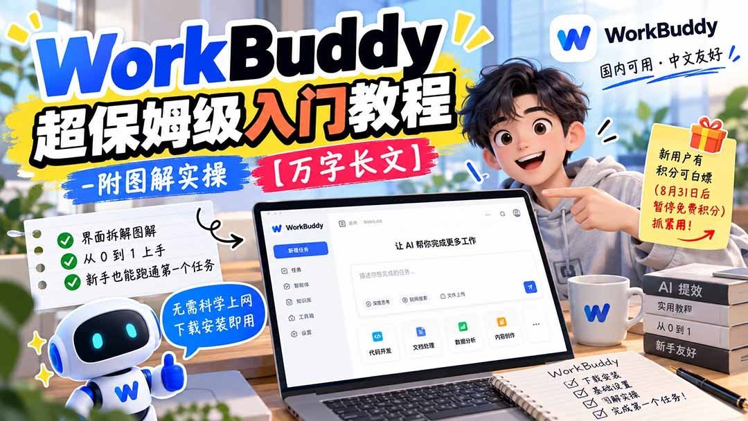 【2026.10.10】WorkBuddy 新手全攻略:图解一步步操作,万字详解助你轻松上手-小鱼项目网