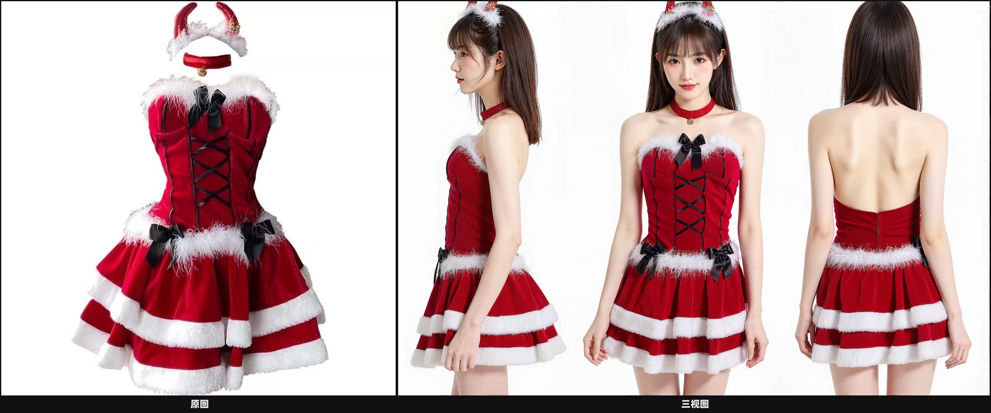 图片[1]-【2024.12.27】ComfyUI虚拟模特换装三视图，请模特的钱可以省下了-小鱼项目网