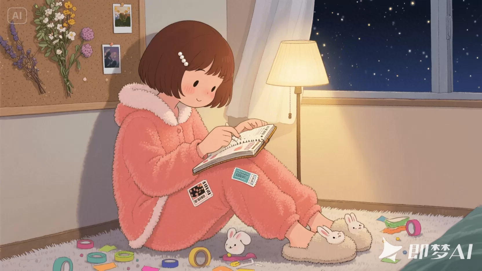 图片[4]-【2025.4.28】治愈系独居女孩小短片，即梦3.0测评-小鱼项目网