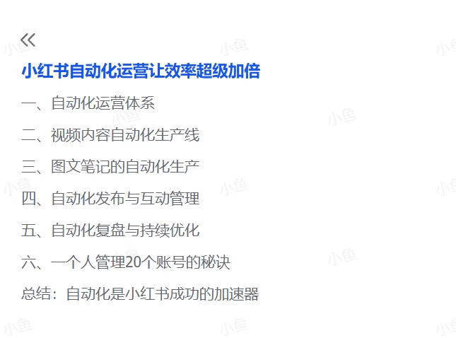 图片[1]-【2025.6.13】小红书自动化运营让效率超级加倍-小鱼项目网