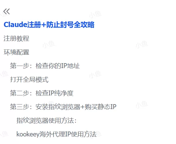 图片[1]-【2025.7.25】Claude注册+防止封号全攻略-小鱼项目网