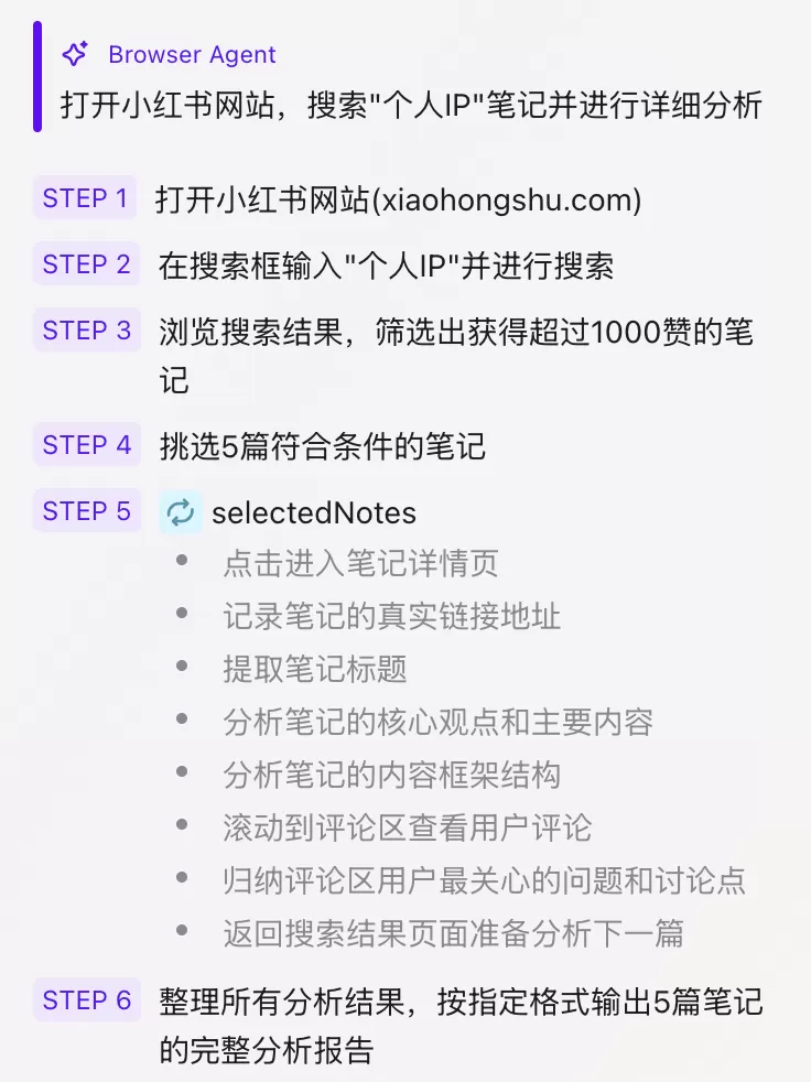 图片[3]-【2025.7.29】Fellou牛逼！AI 浏览器自动刷小红书，自动找100篇爆文！自动分析对标账号-小鱼项目网