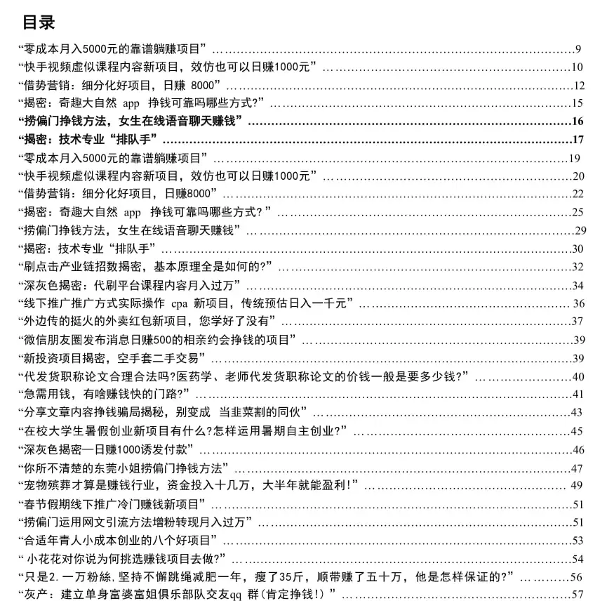 捞偏门：揭秘灰色产业链内幕-小鱼项目网