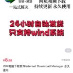 今日分享：IDM下载器终身会员版！
在闲鱼、-小鱼项目网