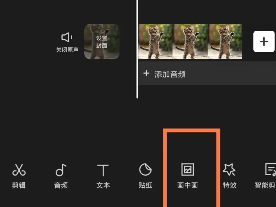 剪映剪辑9：怎么给视频添加画中画-小鱼项目网