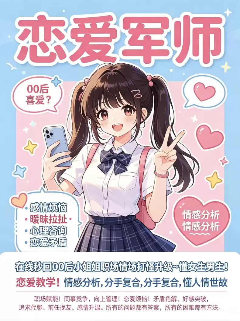 **小鱼严选搞钱信息差：**AI情感代聊

很多男生不会和女-小鱼项目网