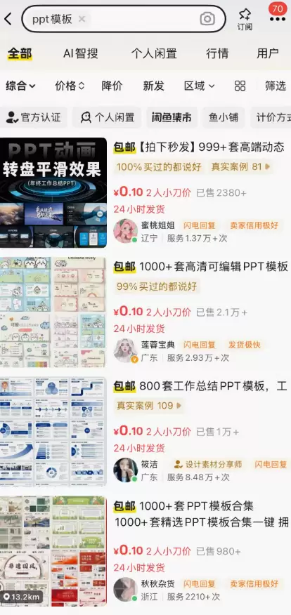 小鱼严选搞钱信息差： 2026年了，还有人靠卖PPT模板挣那么多！-小鱼项目网