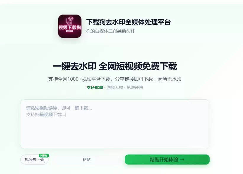 今天小鱼给大家推荐一个视频解析下载工具 - 下载狗

这个网-小鱼项目网