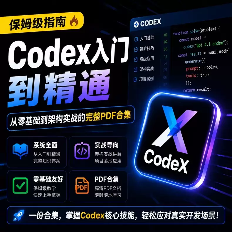 虚拟产品 375. Codex从入门到精通｜pdf文档教程合-小鱼项目网