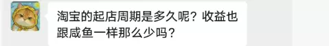 小鱼你好，淘宝的起店周期是多久呢？收益也跟闲鱼一样那么少吗？-小鱼项目网