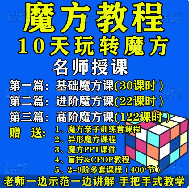 **淘宝选品12：** 产品：魔方教程

商家链接：-小鱼项目网