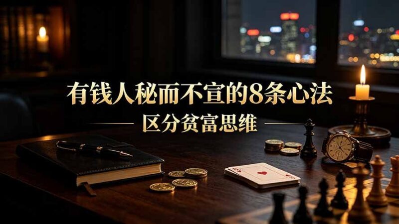 【2026.07.18】有钱人暗中遵循的8条心法|揭示贫富思维的关键差异-小鱼项目网