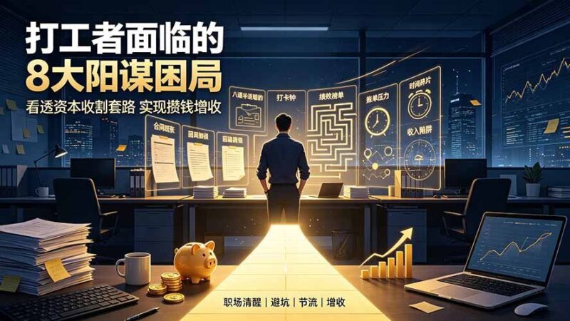 【2026.07.20】打工者必看!8大阳谋困局揭秘,看清资本套路,轻松攒钱增收-小鱼项目网