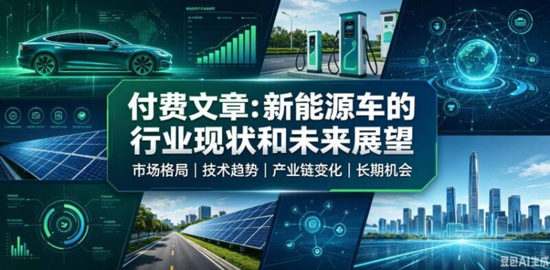 【2026.07.21】新能原车行业洞察:现状剖析与未来前景全解析-小鱼项目网