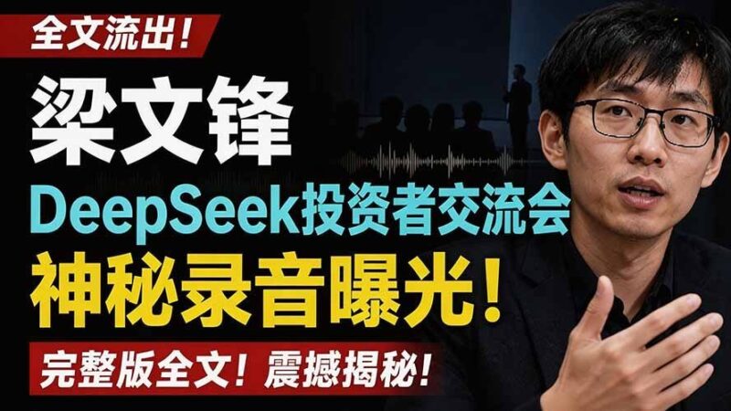【2026.07.27】梁文锋DeepSeek投资者交流会内部录音意外流出，速看！-小鱼项目网