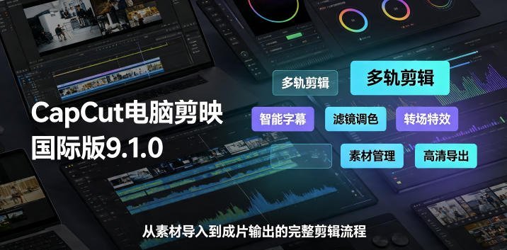 【2026.07.28】CapCut电脑剪映国际版9.1.0：解锁全能视频剪辑新体验，打造专业级作品-小鱼项目网