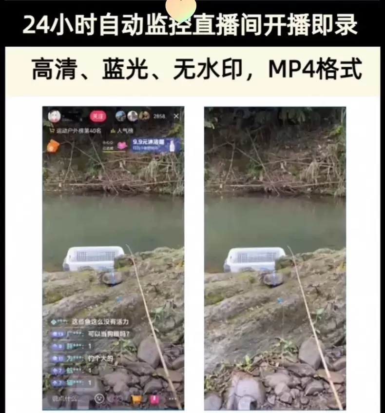 虚拟产品 403. 抖~音~快~手直播间录屏录制录播直播视频-小鱼项目网