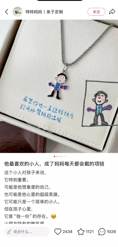 **赚钱点子108： 儿童画定制项链，超级会传播的赚钱小生意-小鱼项目网