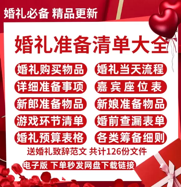 **淘宝选品29：** 产品：结婚婚前婚礼流程 店铺链接-小鱼项目网