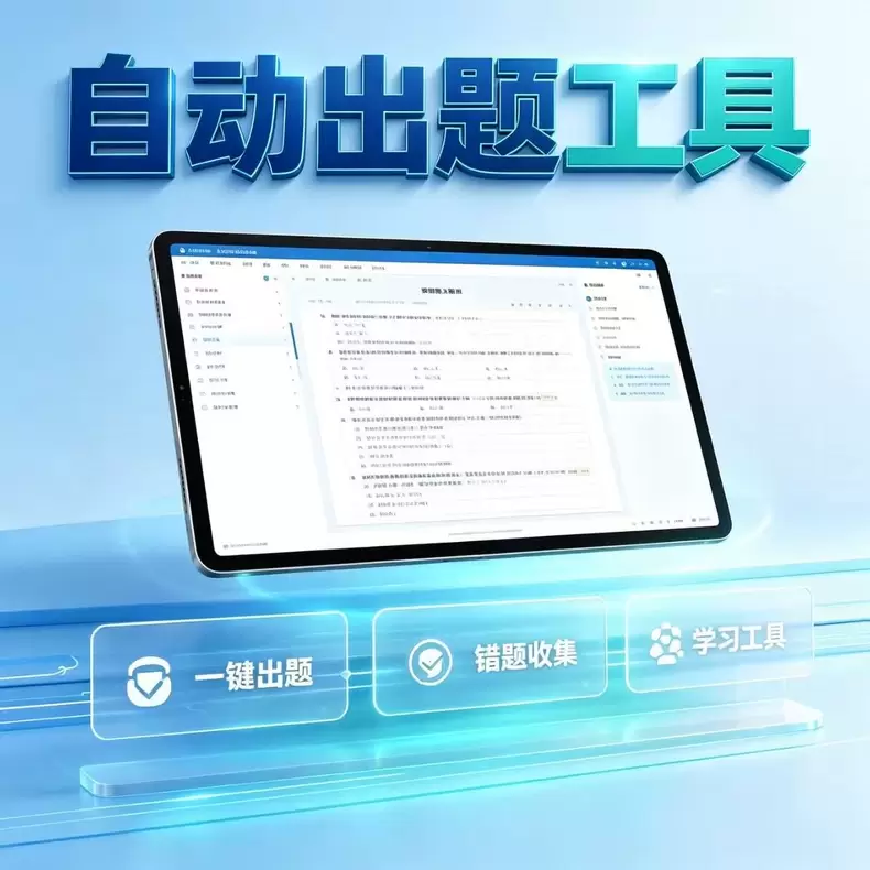 虚拟产品 419. 自动出题工具 题库生成器自动出题工具文档-小鱼项目网