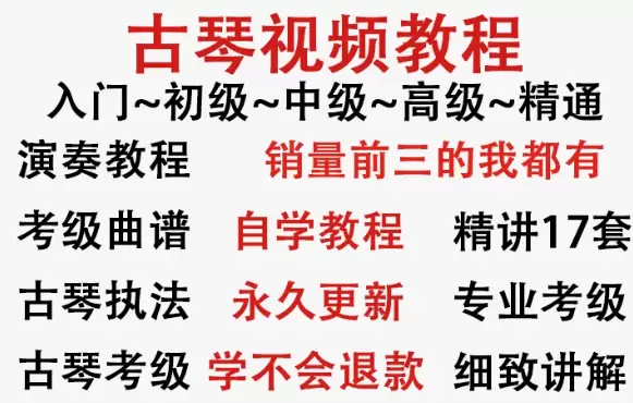 **淘宝选品33：**产品：古琴教学视频 店铺链接-小鱼项目网
