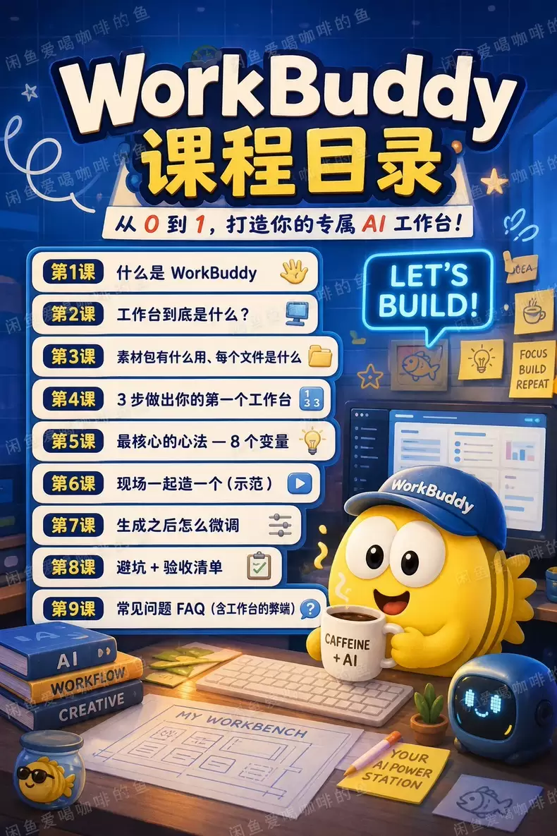 虚拟产品 438. WorkBuddy工作台模板资料包 多个-小鱼项目网