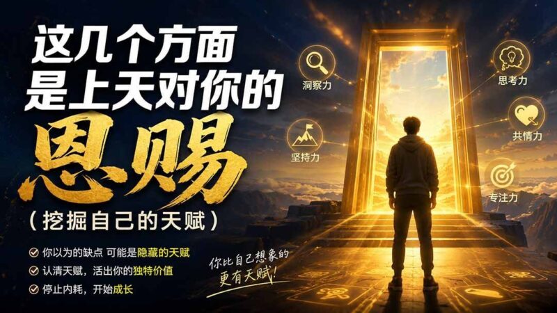 【2026.08.20】发现你的隐藏天赋:这些迹象,是上天给你的独特恩赐-小鱼项目网