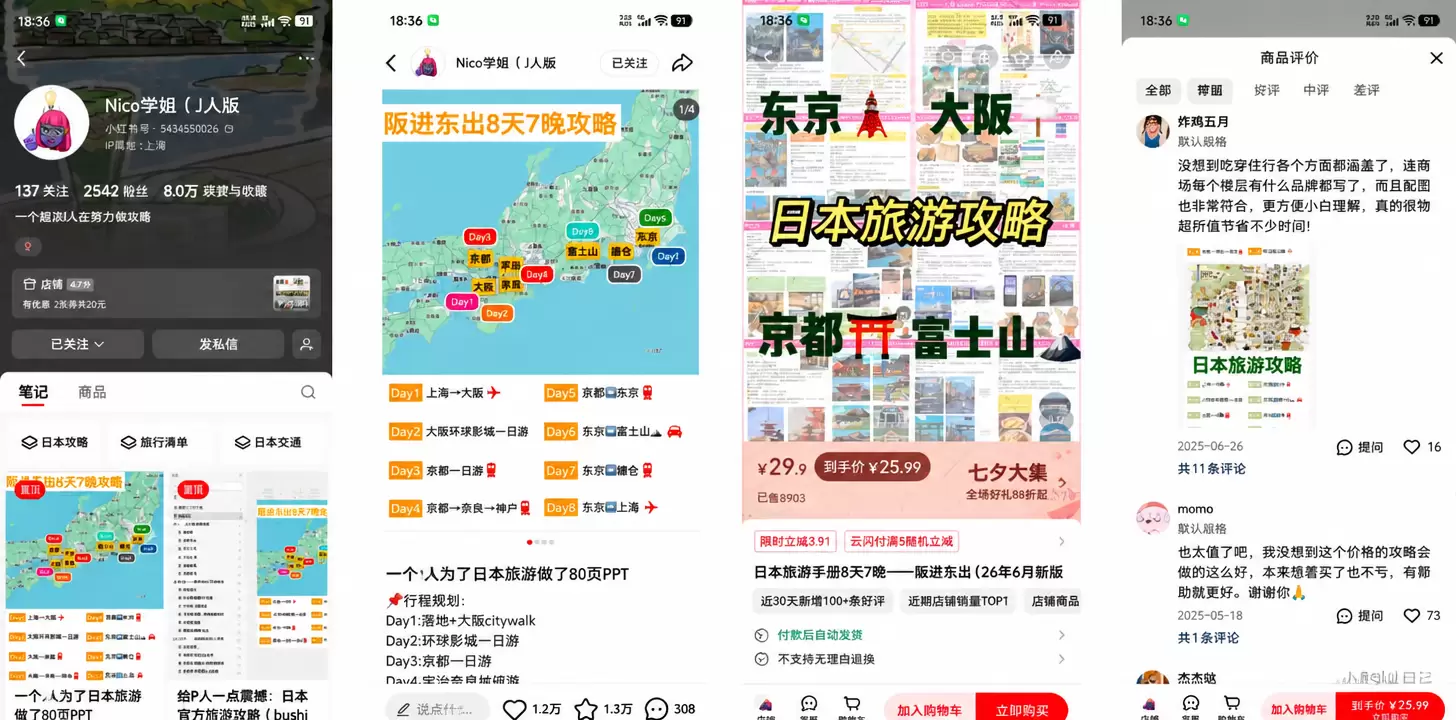 看图，账号 Nico学姐，2542粉-小鱼项目网