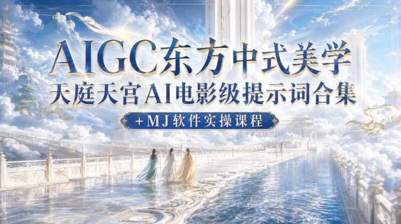 【2026.08.21】AI电影级东方天宫提示词全集|AIGC中式美学实战教程-小鱼项目网