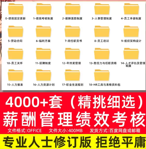 **淘宝选品38：**产品：员工薪酬与绩效管理方案表格 店铺-小鱼项目网
