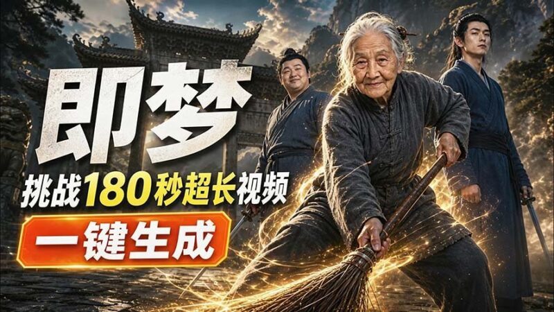 【2026.08.28】即梦AI震撼发布:180秒超长视频,一键打造你的3分钟电影!完整制作流程全揭秘!-小鱼项目网
