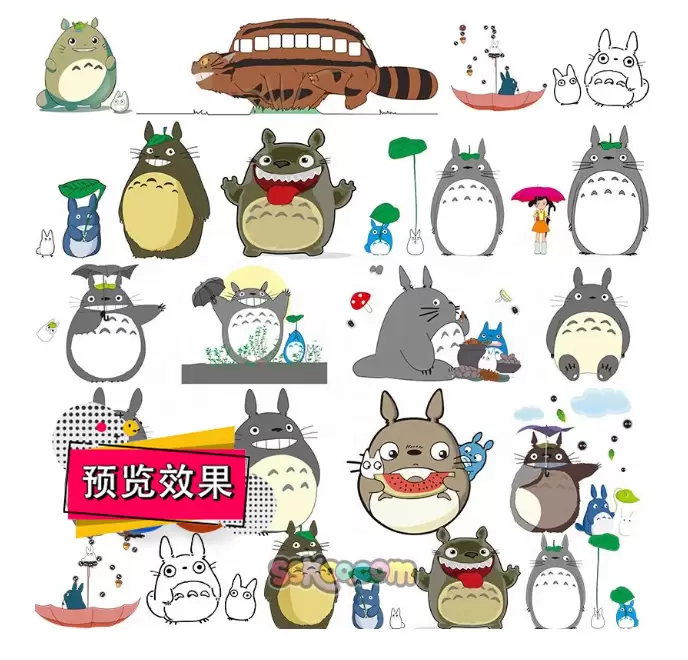 **淘宝选品41：**产品：卡通龙猫设计素材 店铺链接-小鱼项目网