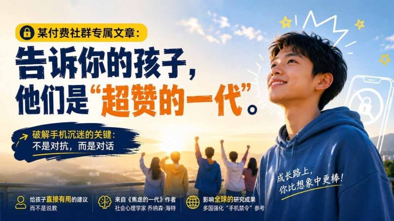 【2026.09.03】告诉你的孩子:你们是了不起的一代(付费社群专属深度好文)-小鱼项目网