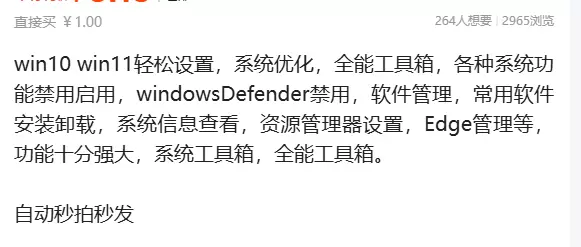 虚拟产品 458. win10 win11 全能工具箱 各种-小鱼项目网