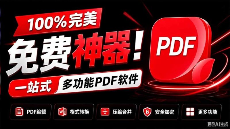 【2026.09.17】全网疯传的PDF全能神器:免费无广告,转换压缩编辑一应俱全,JOPDF太香了!-小鱼项目网